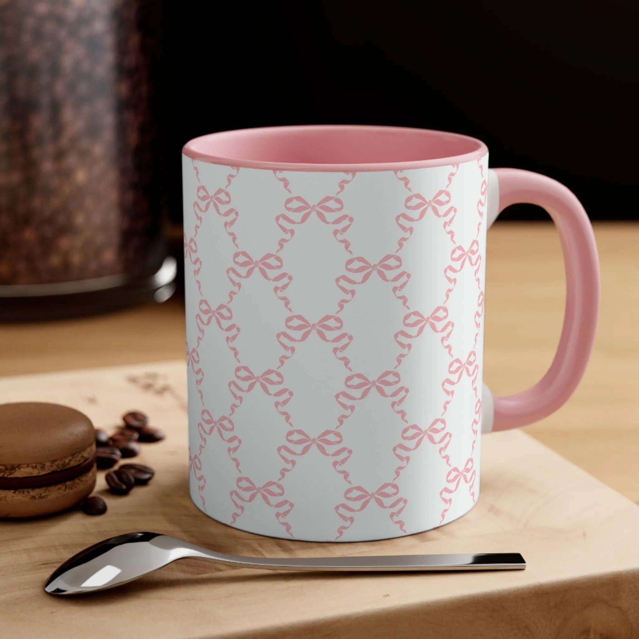 11oz Coquette Pink Bow Ceramic Mug