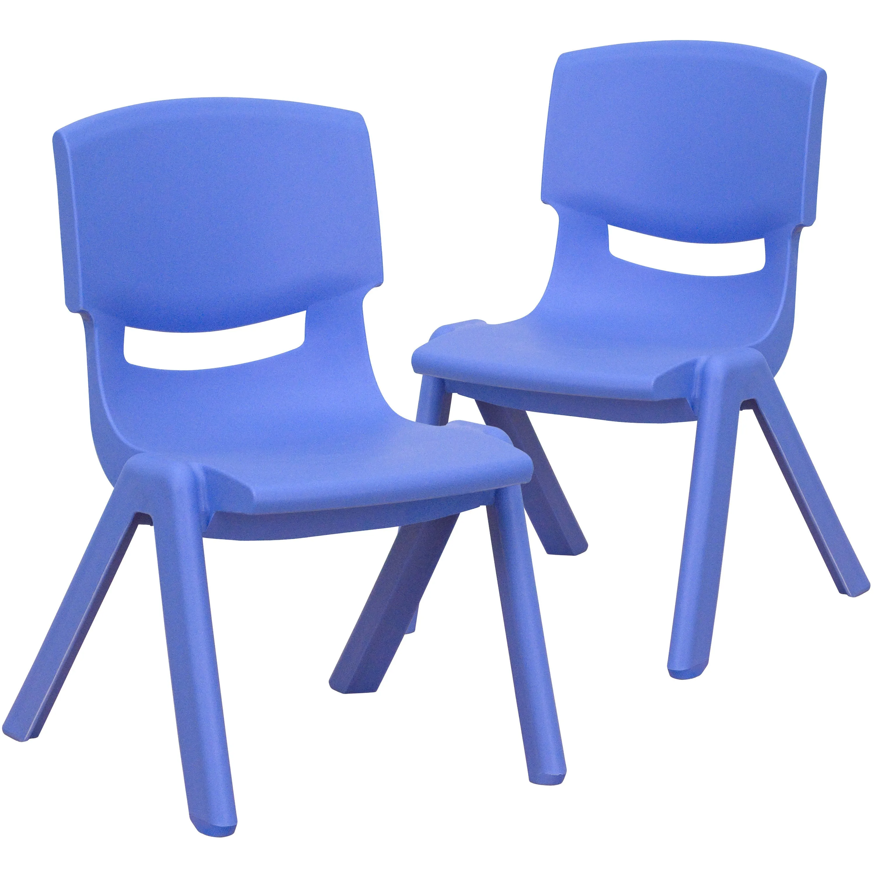 2 Pack Plastic Stackable School Chair with 10.5" Seat Height