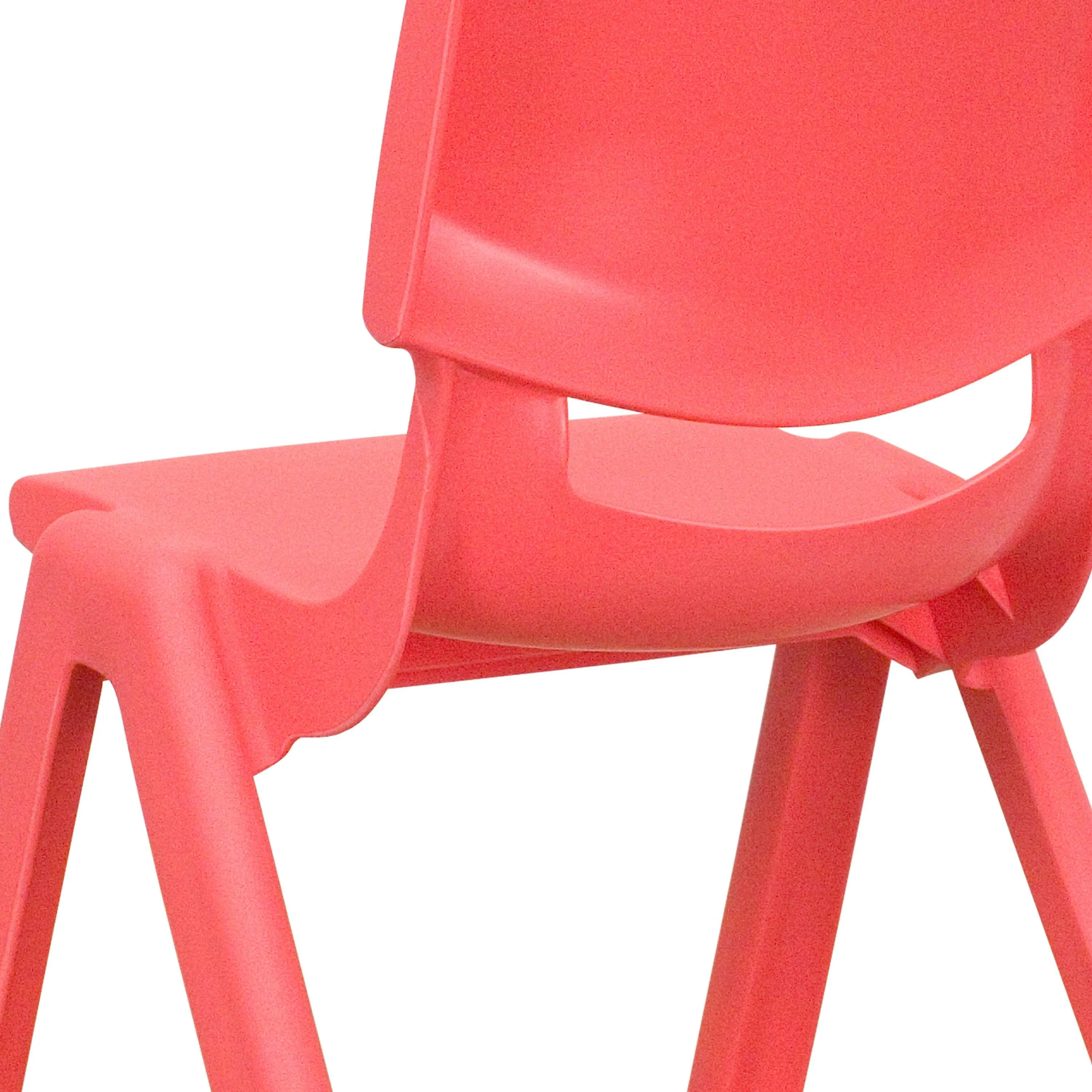 2 Pack Plastic Stackable School Chair with 10.5" Seat Height