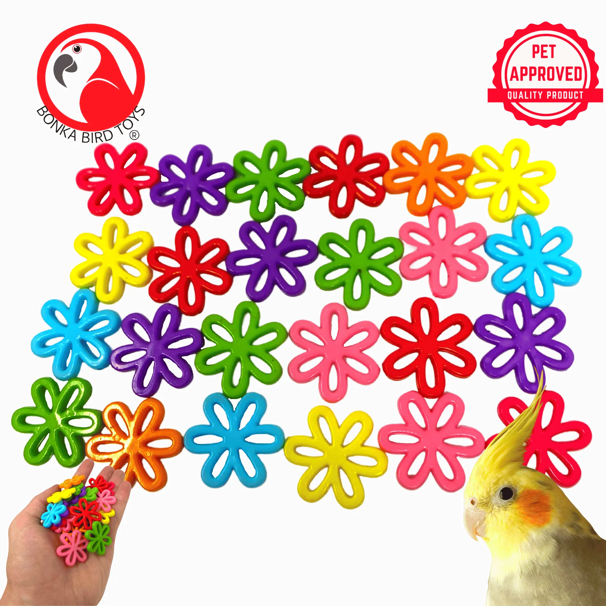 2948 Pk24 Colorful Plastic Flowers