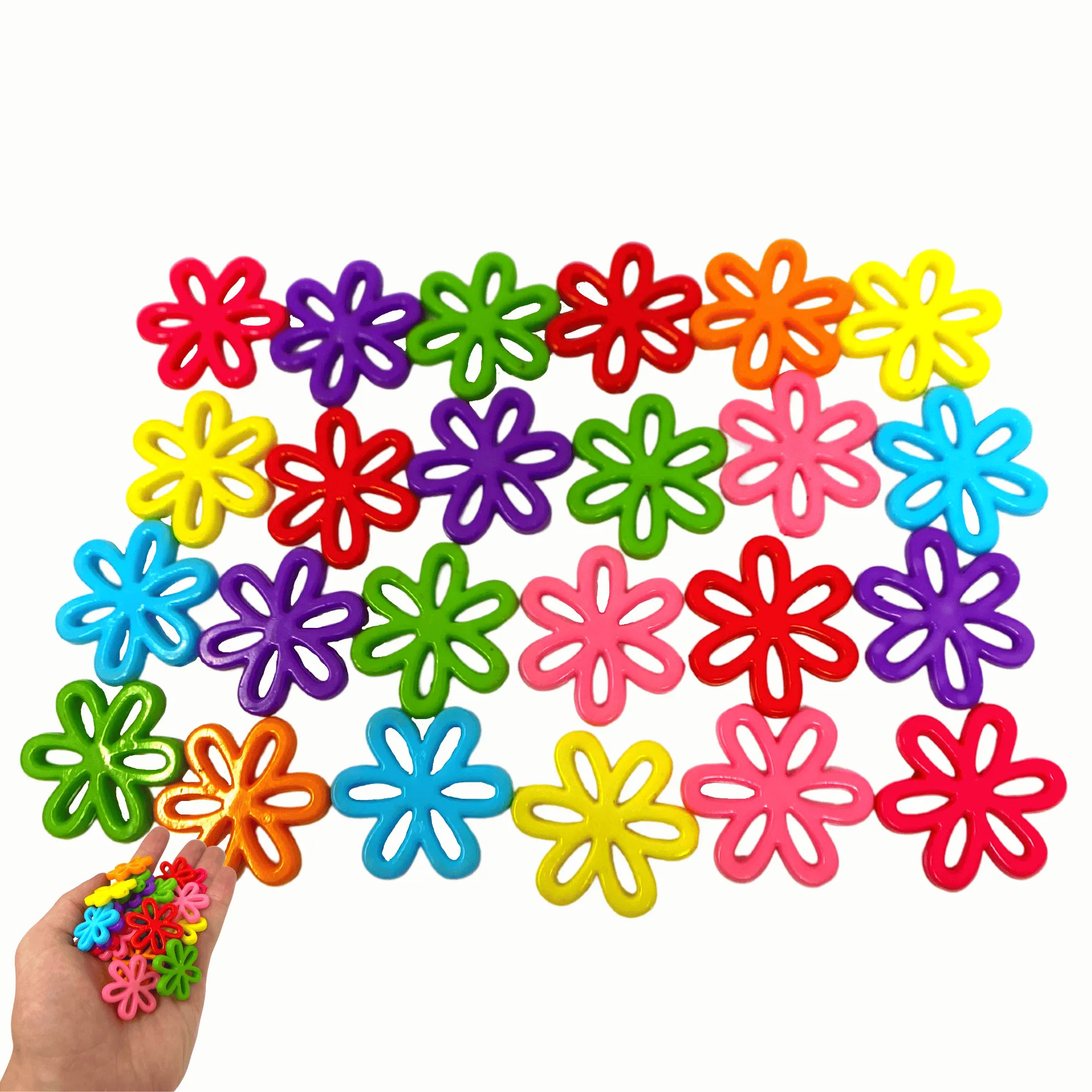 2948 Pk24 Colorful Plastic Flowers