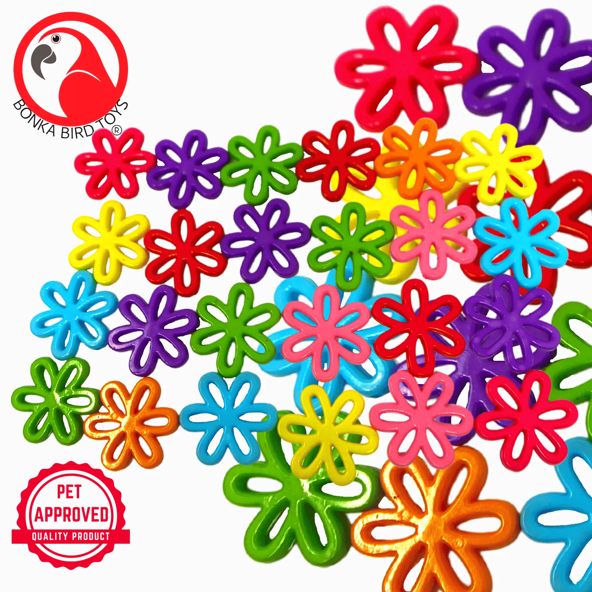 2948 Pk24 Colorful Plastic Flowers