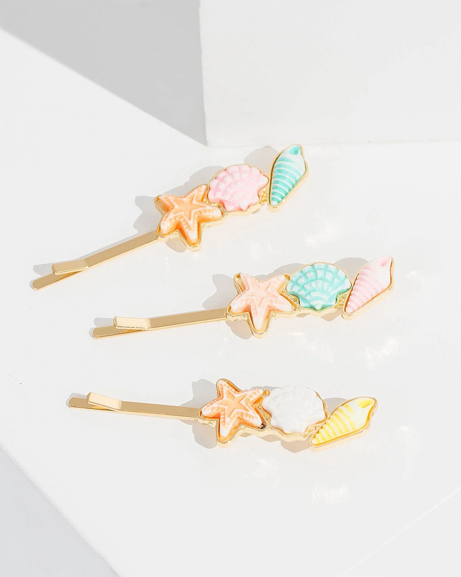 3 Pack Beach Icon Hair Slides