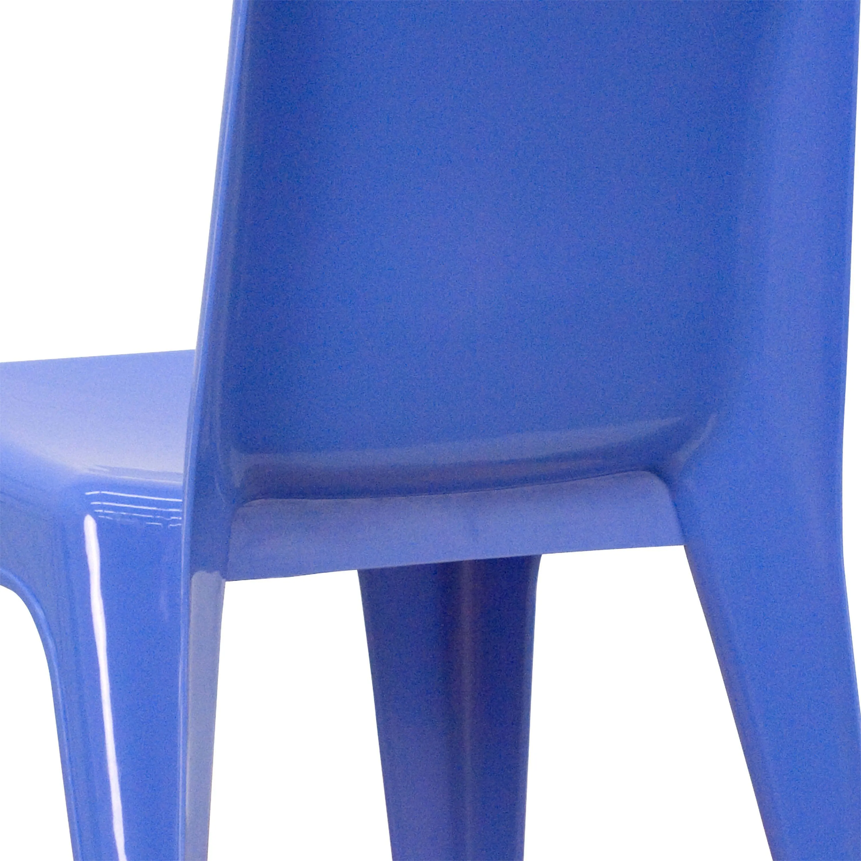 4 Pack Plastic Stackable School Chair with Carrying Handle and 11'' Seat Height