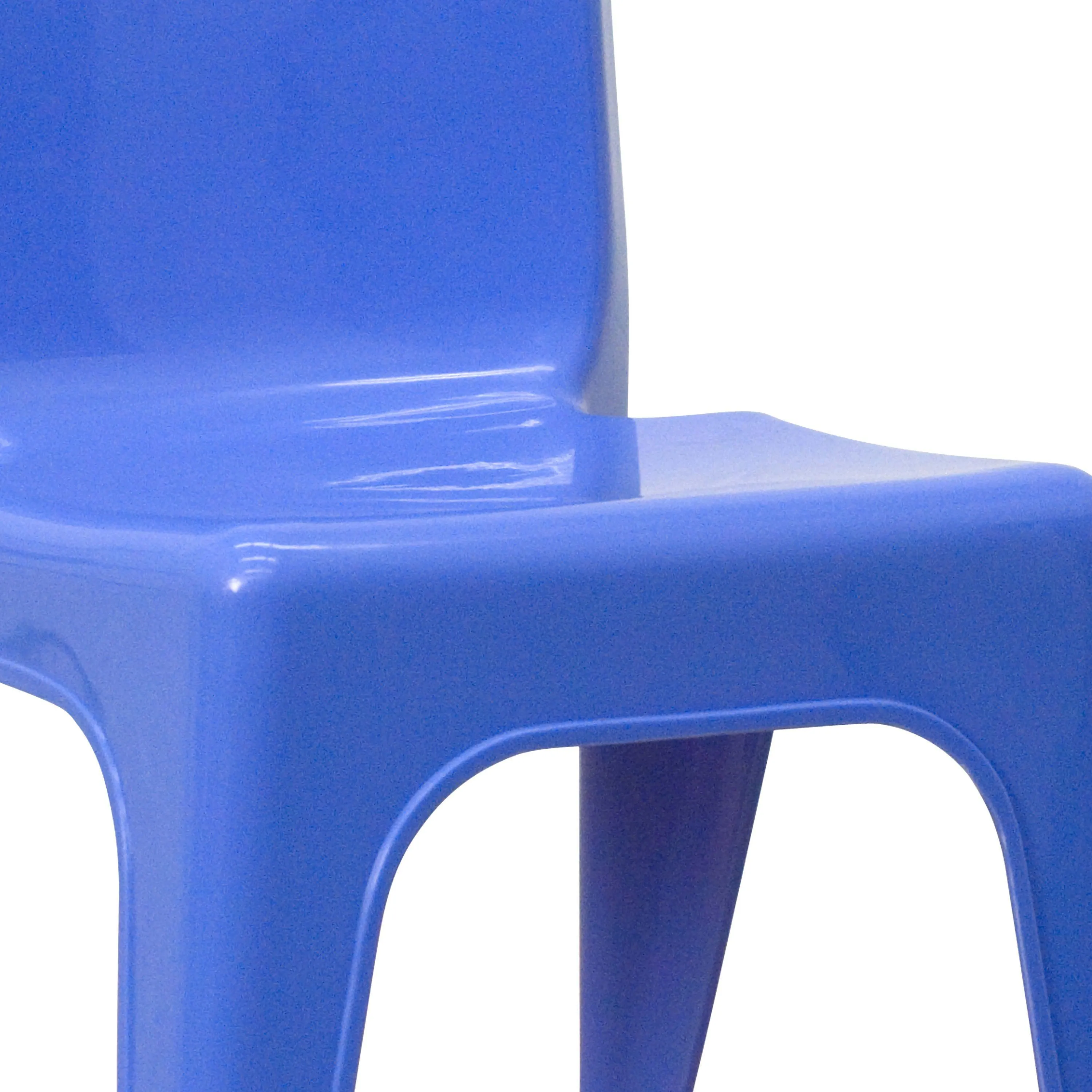 4 Pack Plastic Stackable School Chair with Carrying Handle and 11'' Seat Height