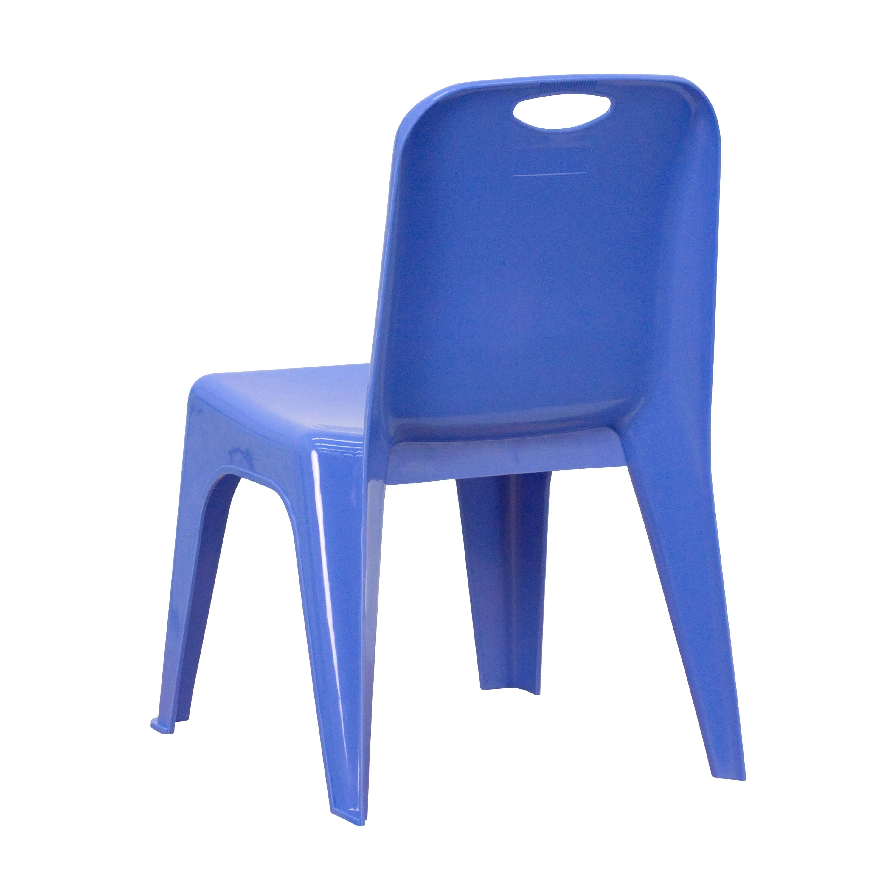 4 Pack Plastic Stackable School Chair with Carrying Handle and 11'' Seat Height