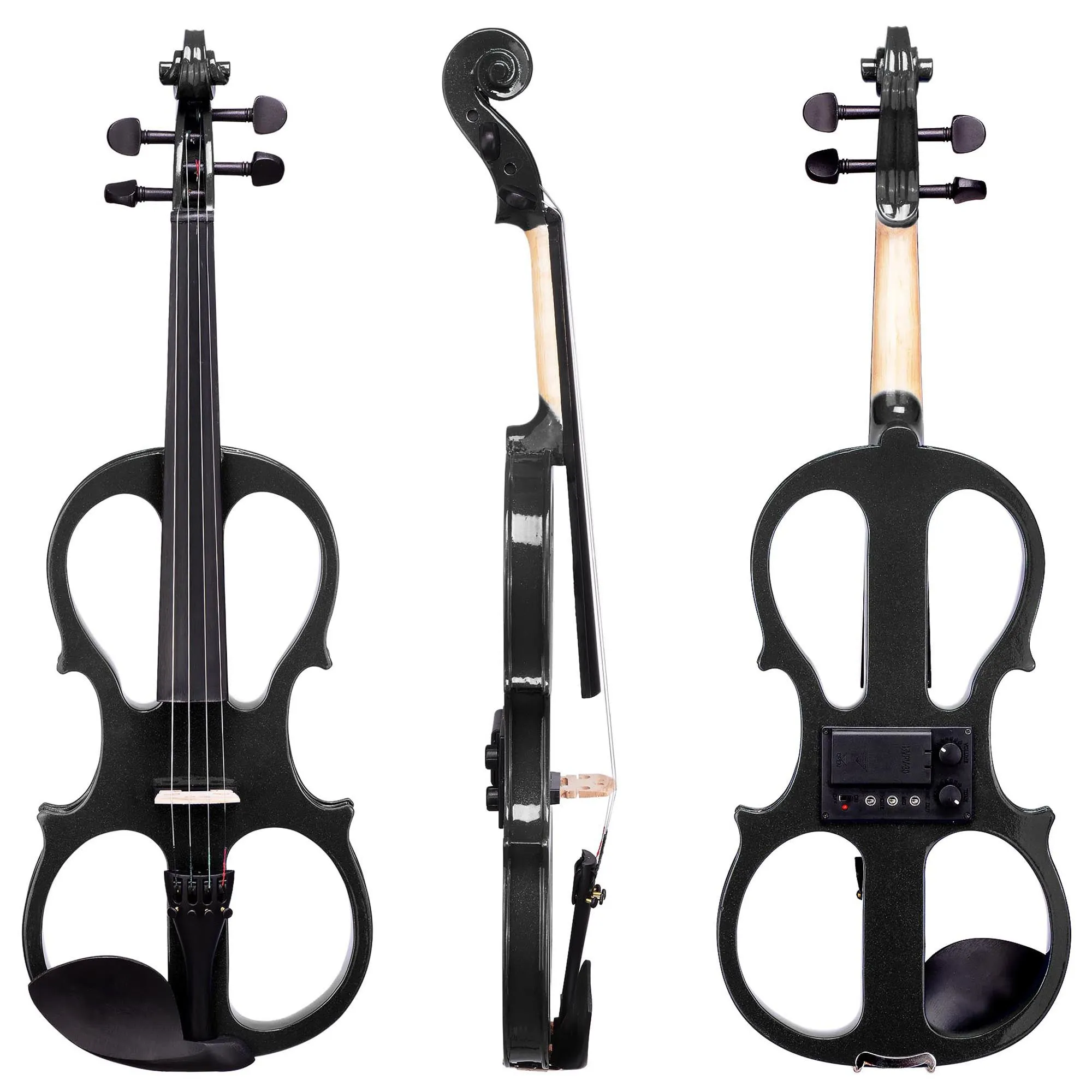 4/4 Violin Electric Violin(right hand)Black