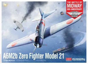 Academy 1/48 A6M2b Zero Model 21 Fighter Battle of Midway 80th Anniversary   (ACY12352)