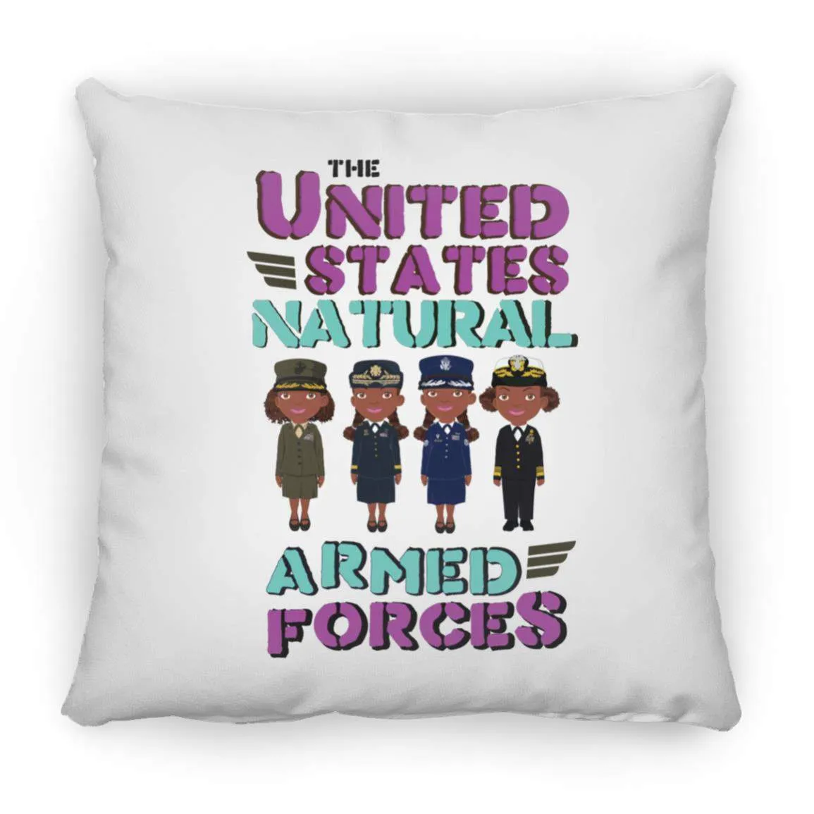 Armed Forces Throw Pillow 16x16