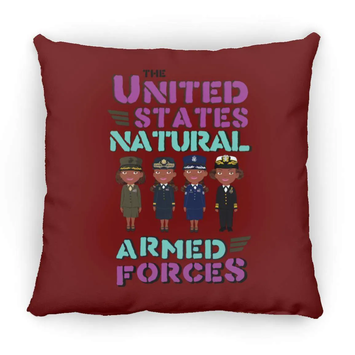 Armed Forces Throw Pillow 16x16