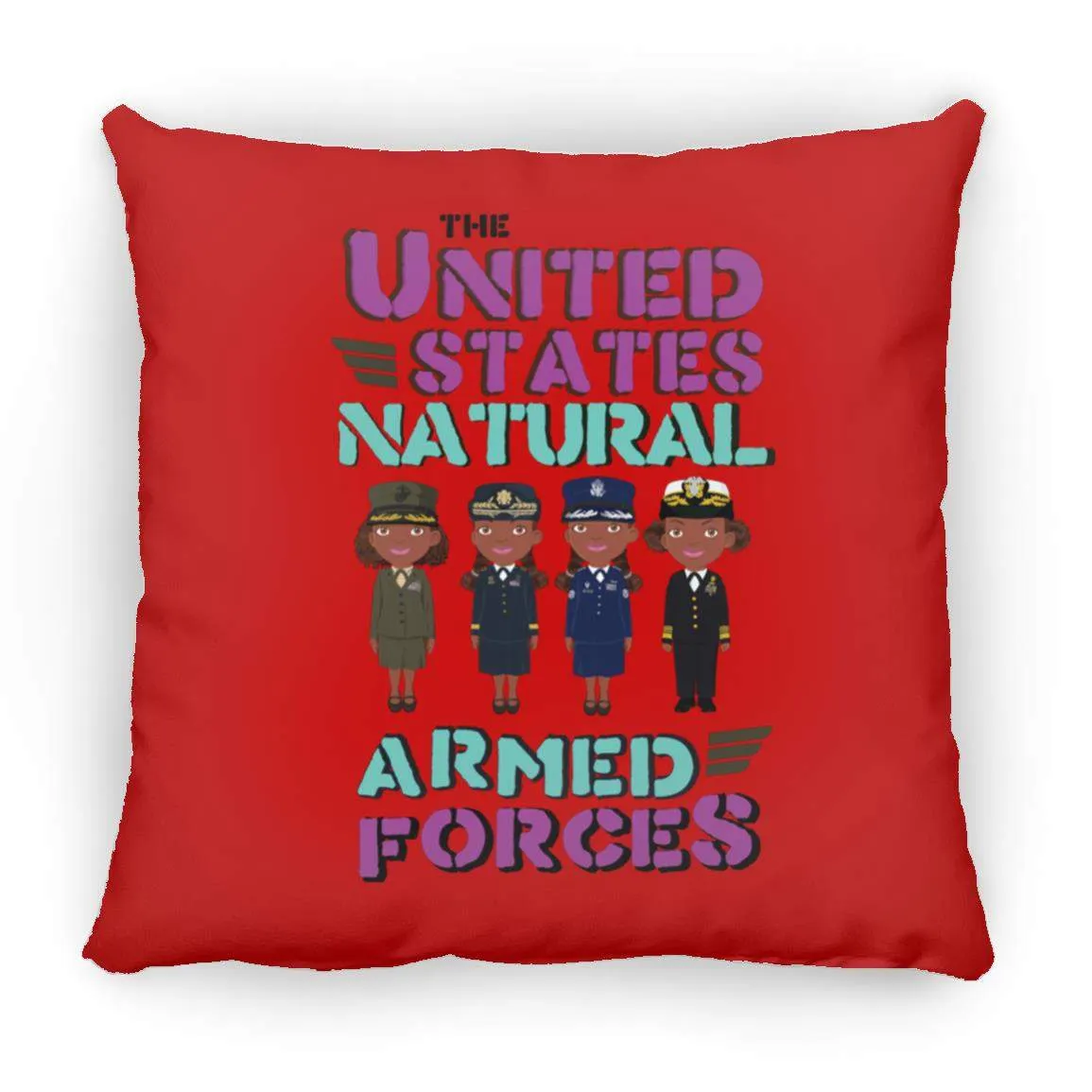 Armed Forces Throw Pillow 16x16