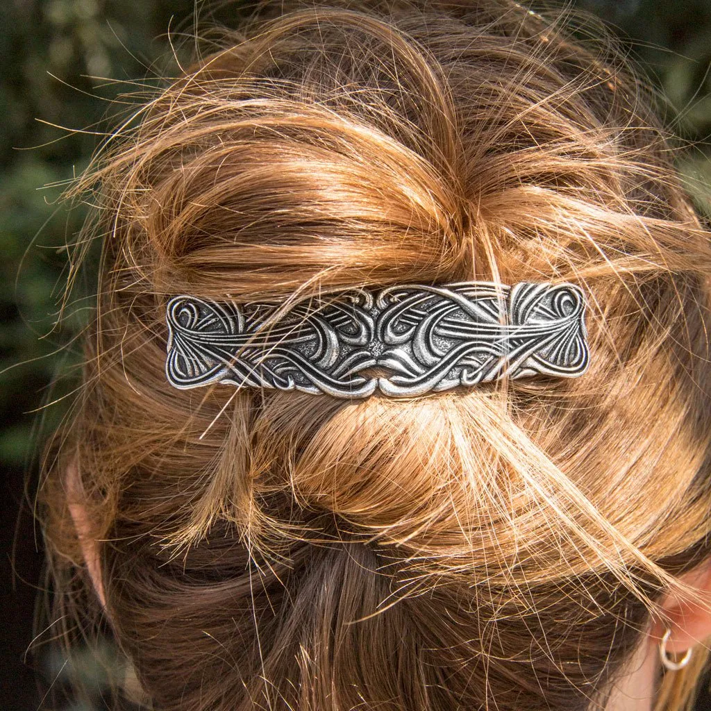 Art Nouveau Swirl Barrette