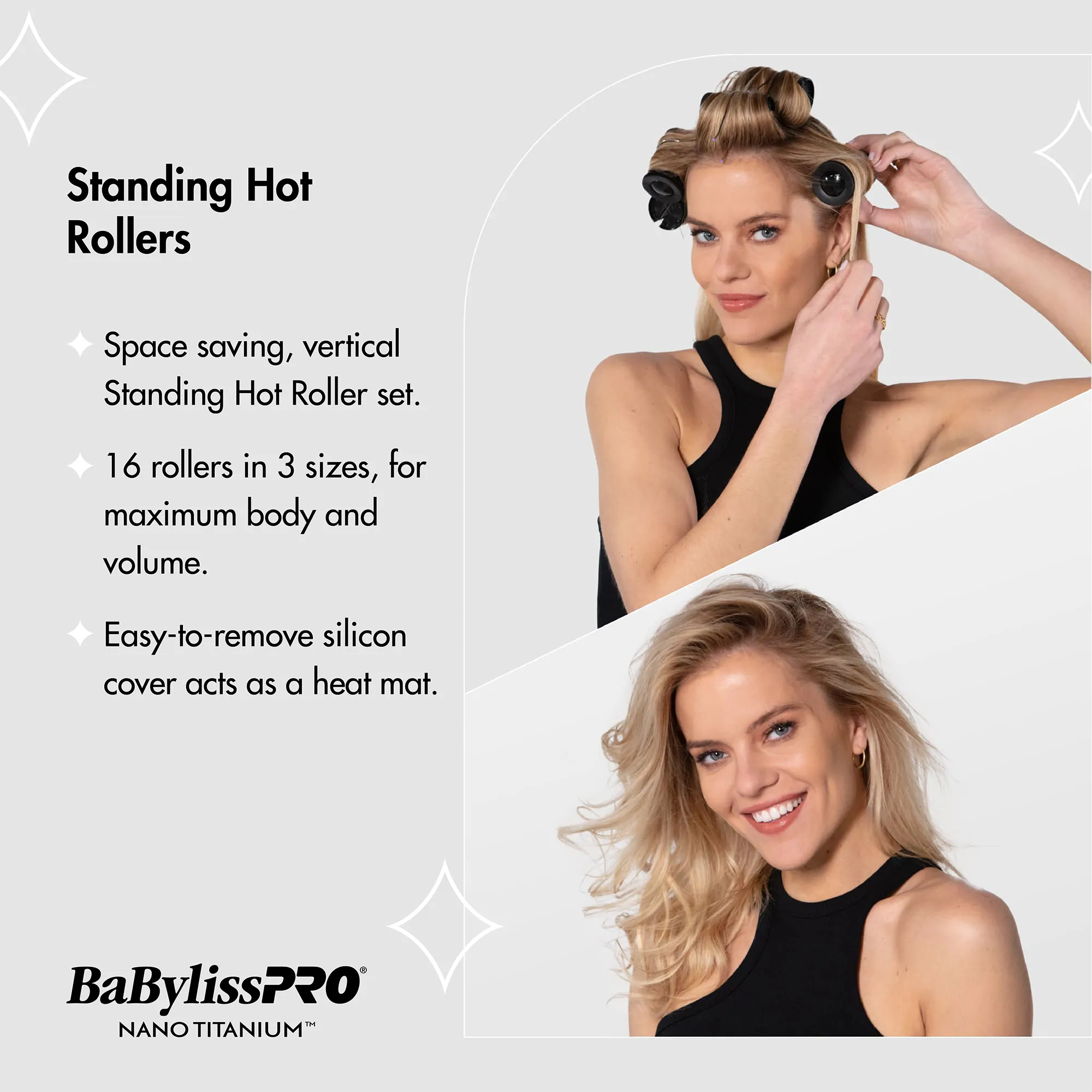 BabylissPRO Studio Design Series Standing Hot Rollers Item No. BCISHRUC