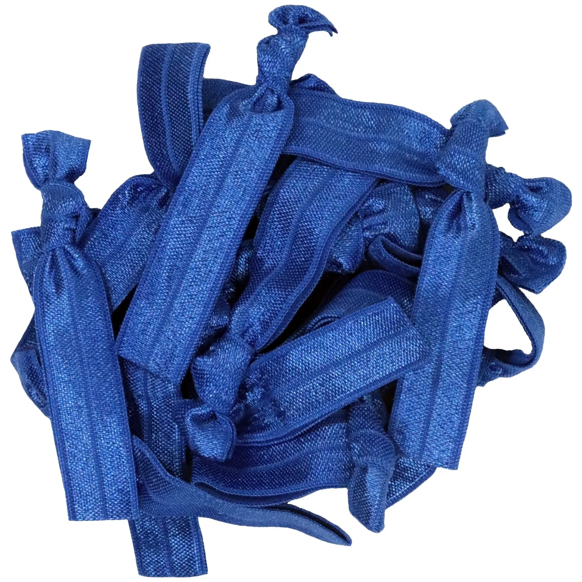 Blue Ribbon Hair Ties - 20 Pack