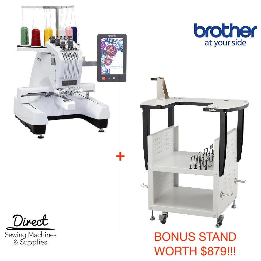 Brother PR680W Embroidery Machine with INCLUDED STAND - 6 Needles, Wireless Ready