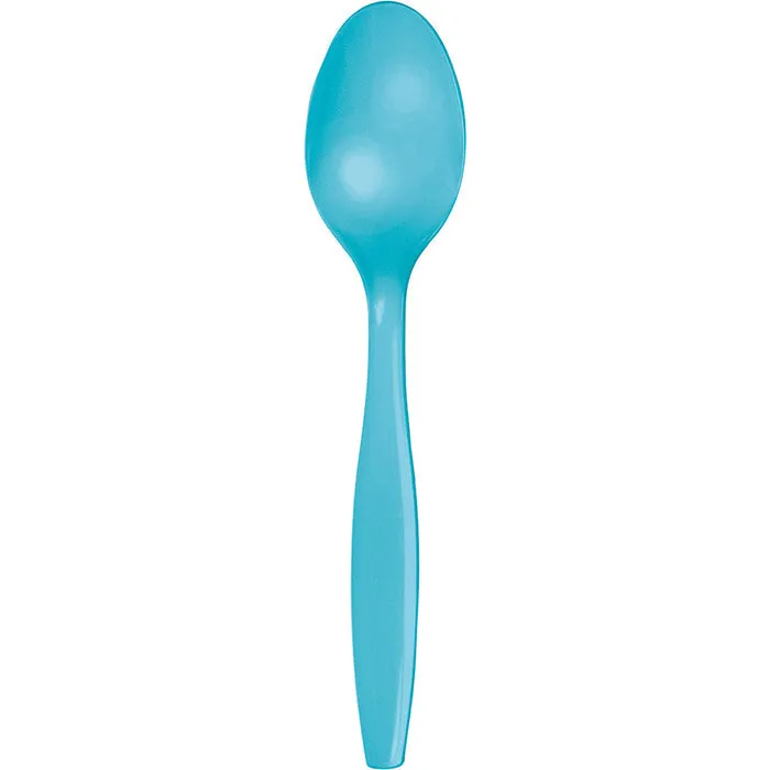 Bulk Bermuda Blue Plastic Spoons (288 per Case)