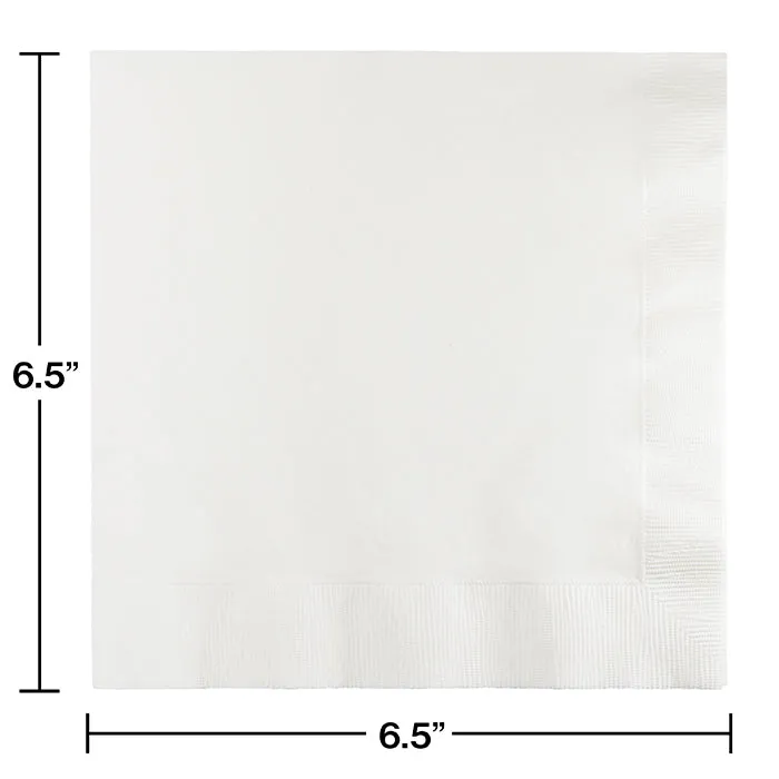 Bulk White Value Friendly Luncheon Napkins (240 per Case)