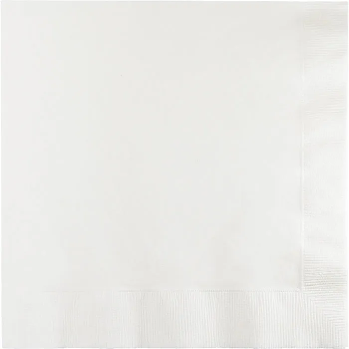 Bulk White Value Friendly Luncheon Napkins (240 per Case)