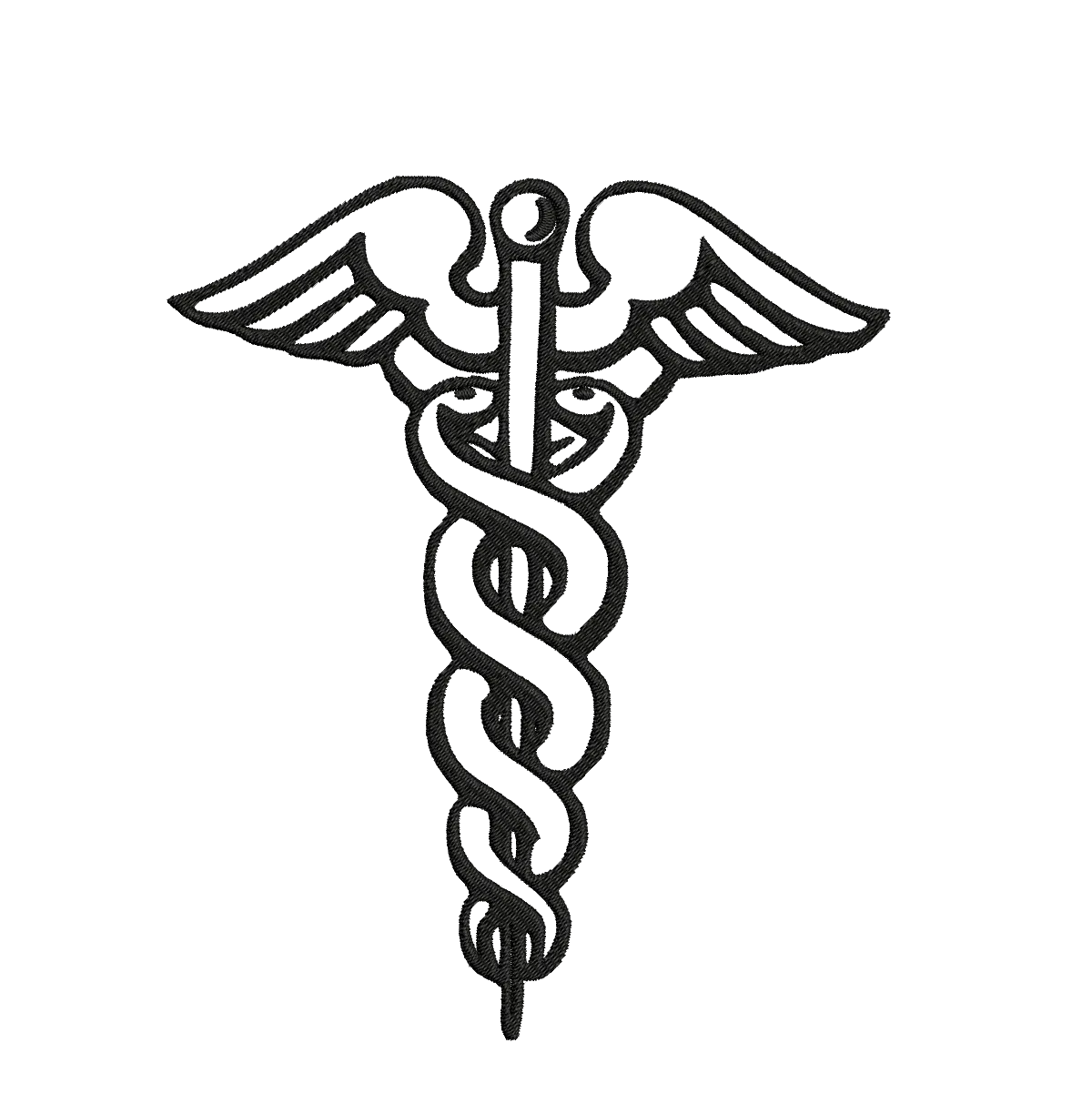 Caduceus - Nurses- Embroidery Design