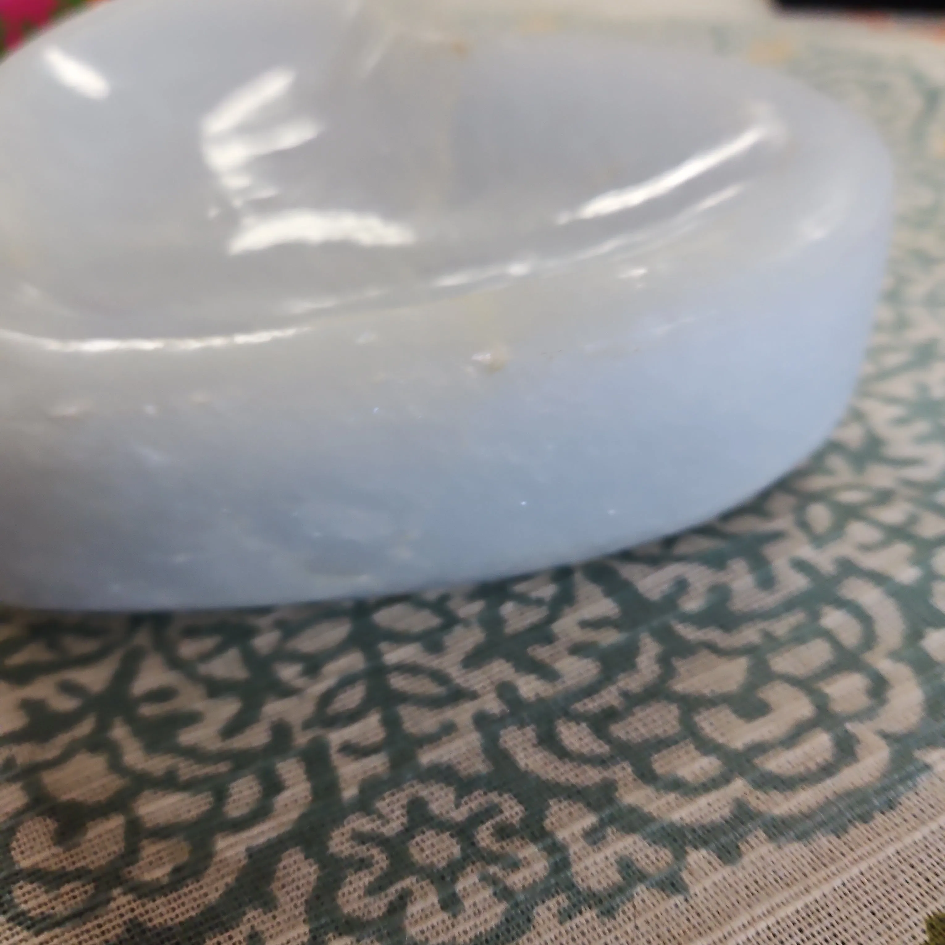 Calcite, Blue - Heart Shaped Bowl