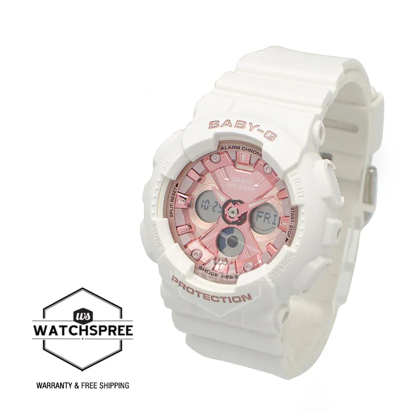 Casio Baby-G Standard Analog-Digital BA-130 Series Pink Resin Band Watch BA130-4A BA-130-4A