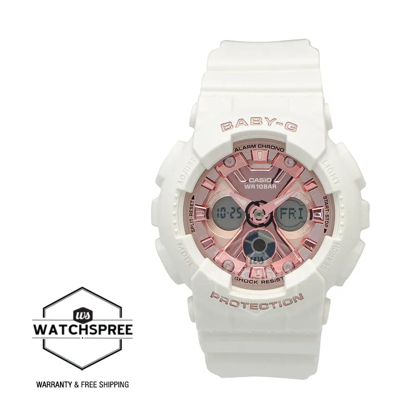 Casio Baby-G Standard Analog-Digital BA-130 Series Pink Resin Band Watch BA130-4A BA-130-4A