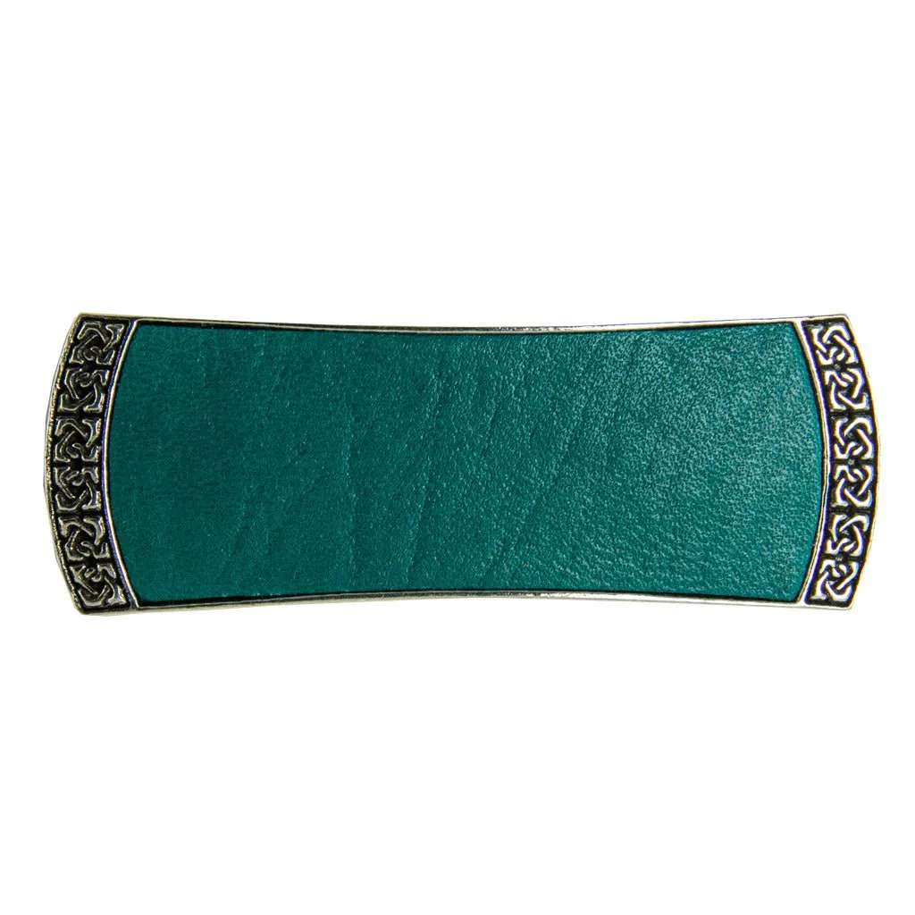 Celtic Leather Barrette