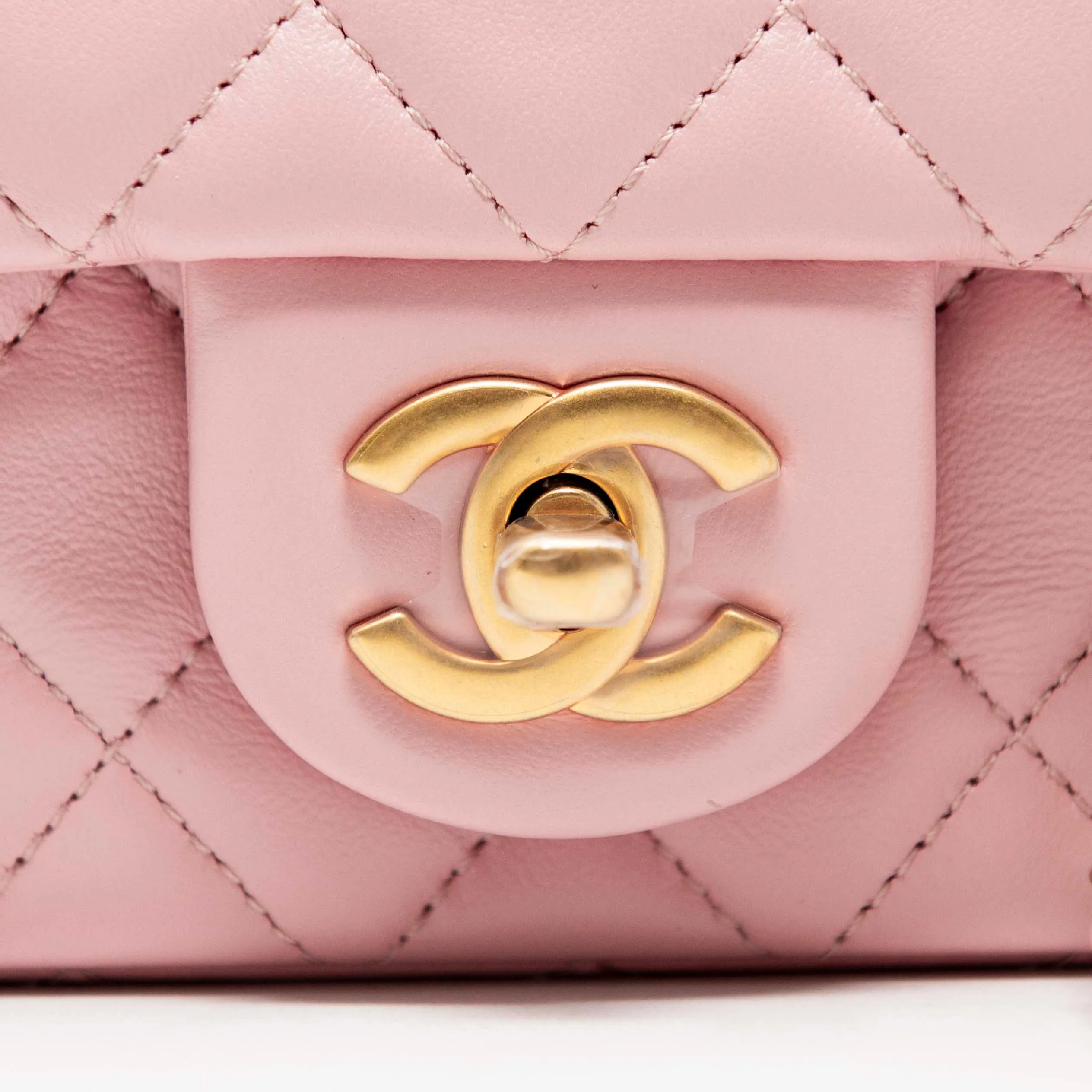 Chanel Pink Mini Pearl Crush Flap