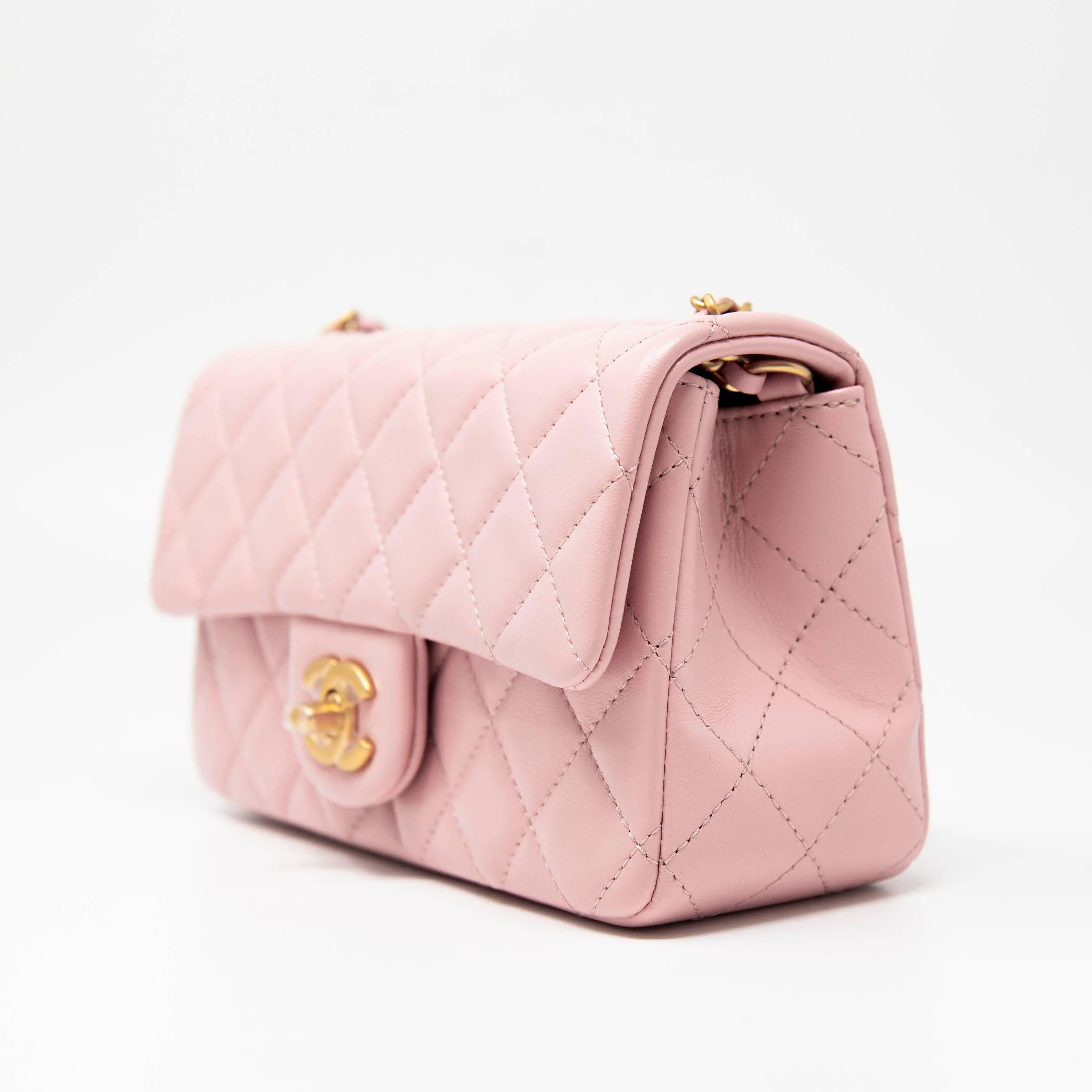 Chanel Pink Mini Pearl Crush Flap