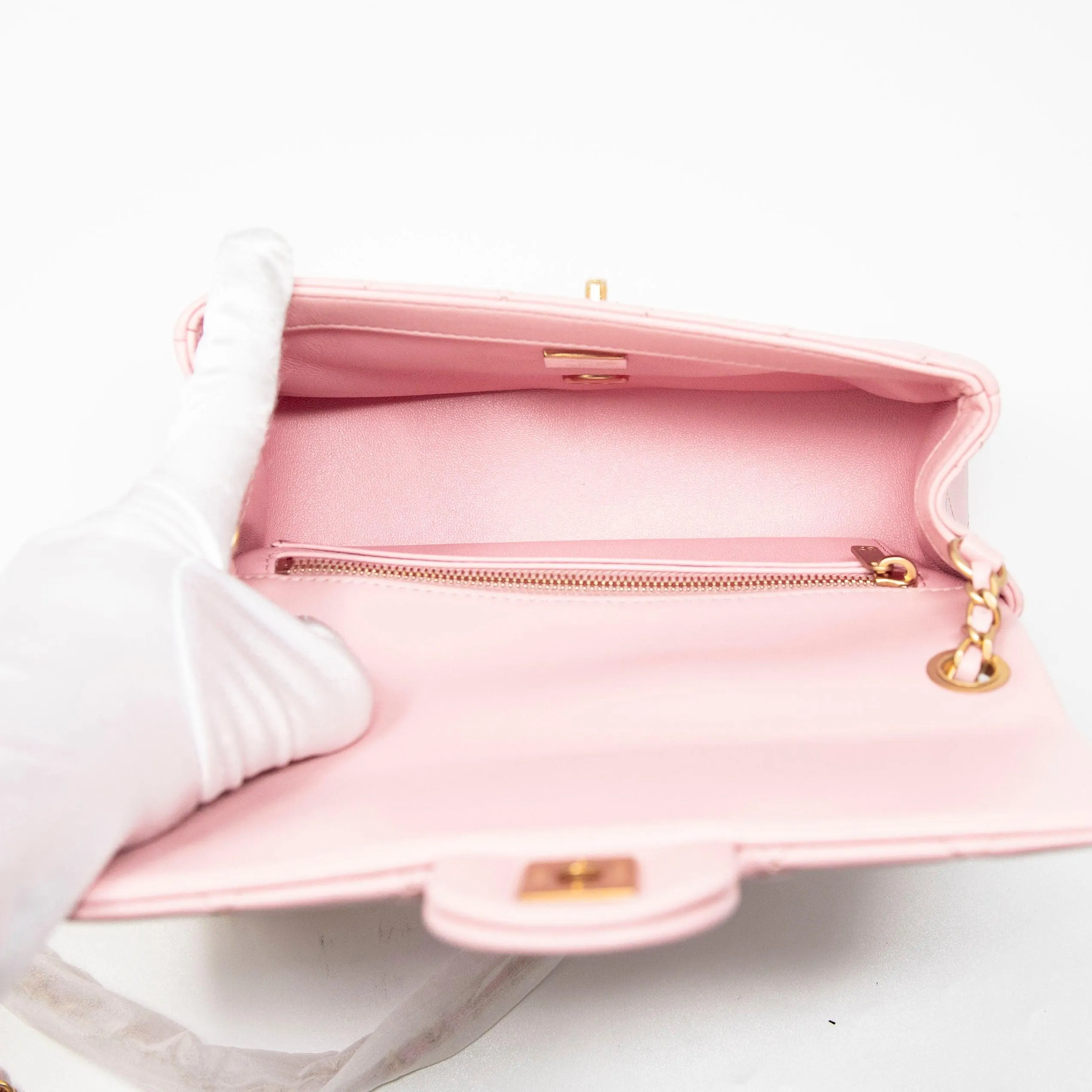 Chanel Pink Mini Pearl Crush Flap