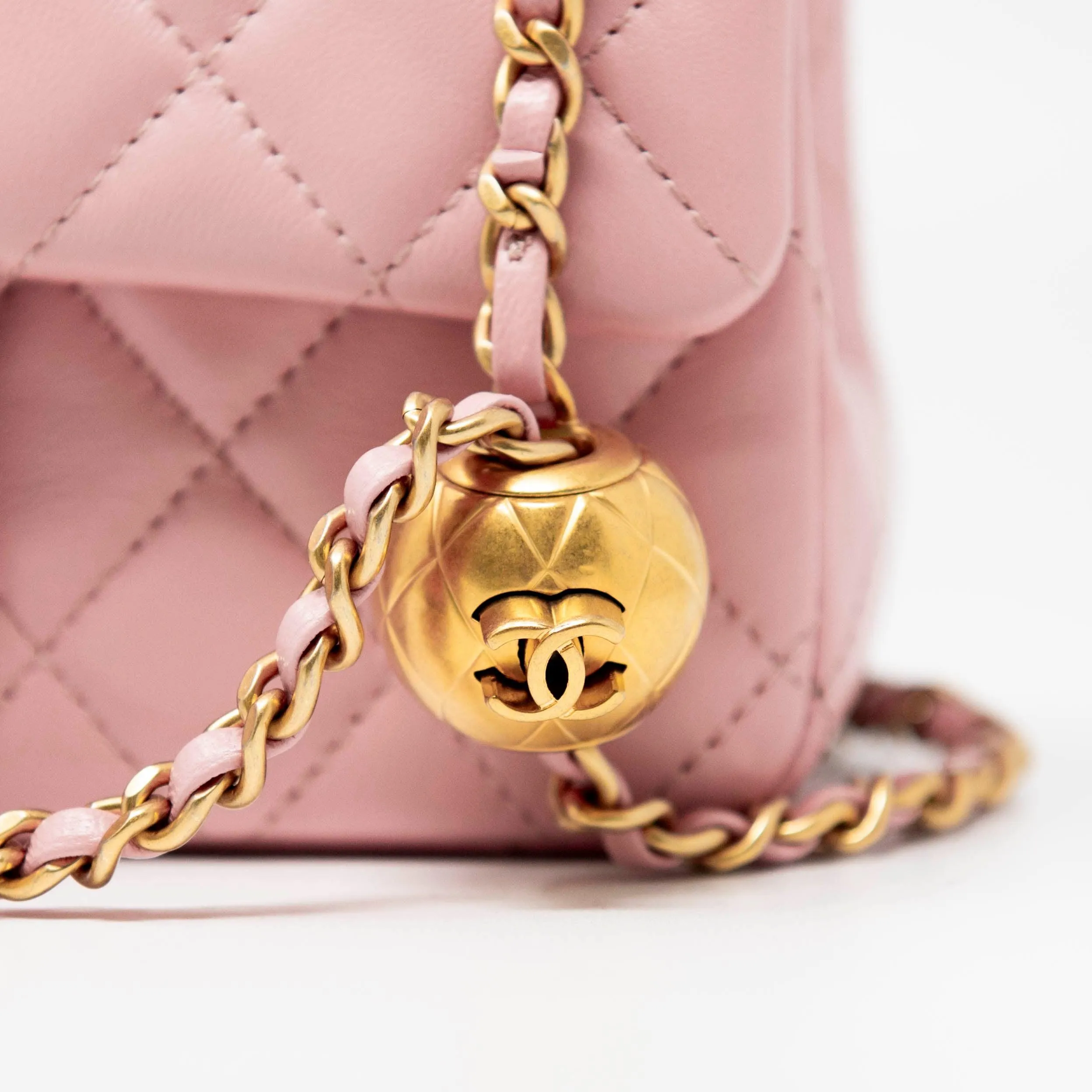 Chanel Pink Mini Pearl Crush Flap