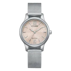 Citizen Pink Dial Eco-Drive Watch EM0899-81X