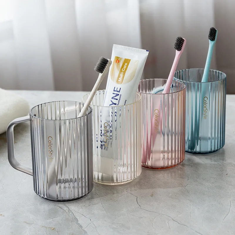 Clear Plastic Toothbrush Cup, HG0086