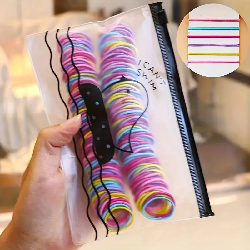 Colorful Elastic Hair Ties - Perfect Hair Accessories for Girls and Women