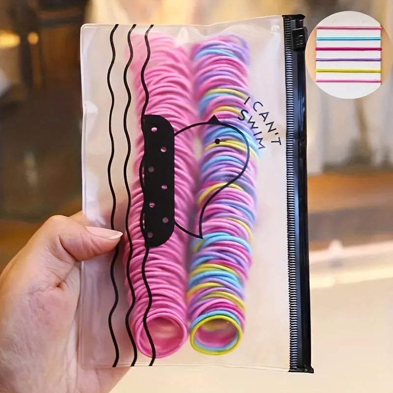 Colorful Elastic Hair Ties - Perfect Hair Accessories for Girls and Women