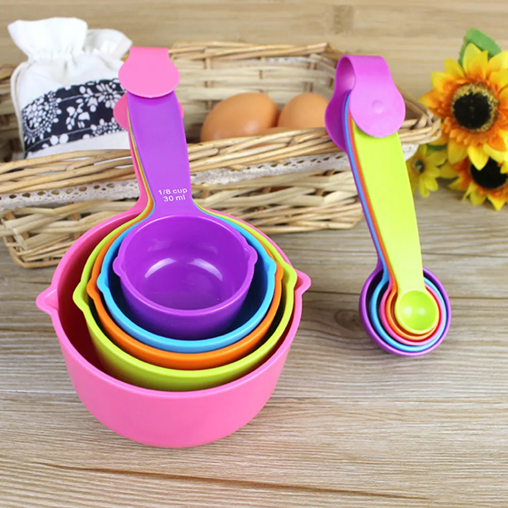 Colorful Plastic Measuring Spoons Set