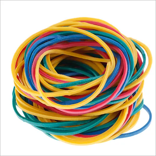 Coloured Elastic Bands - 100g Assorted Size Office Stationery