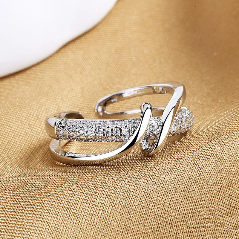 Contemporary Adjustable Finger Ring For Women & Girl (Free Size)