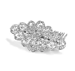 Crystal Swirls Vintage Bridal Hair Comb