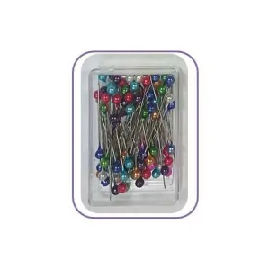 Economy Colour Headed Box Pins - 38mm (80 Pieces)