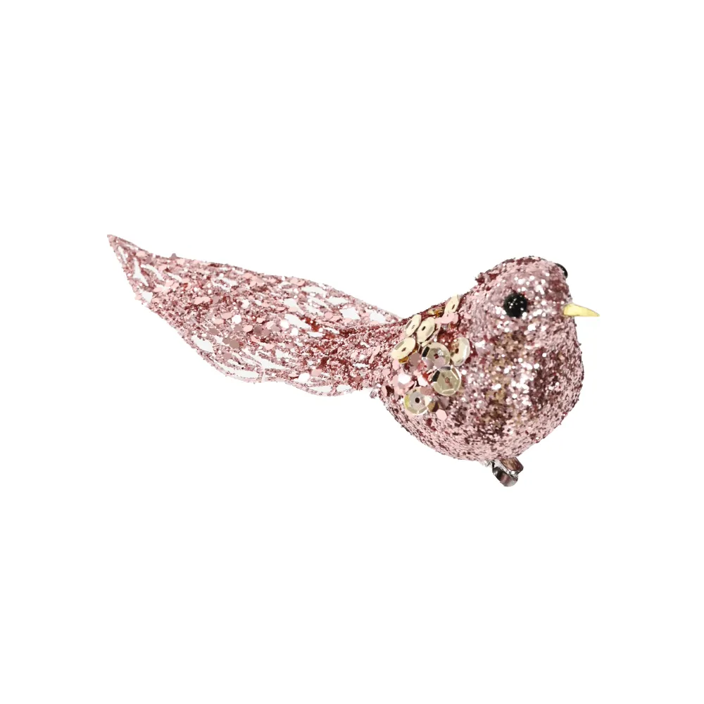 Glitter Sequins Bird Clip Asst