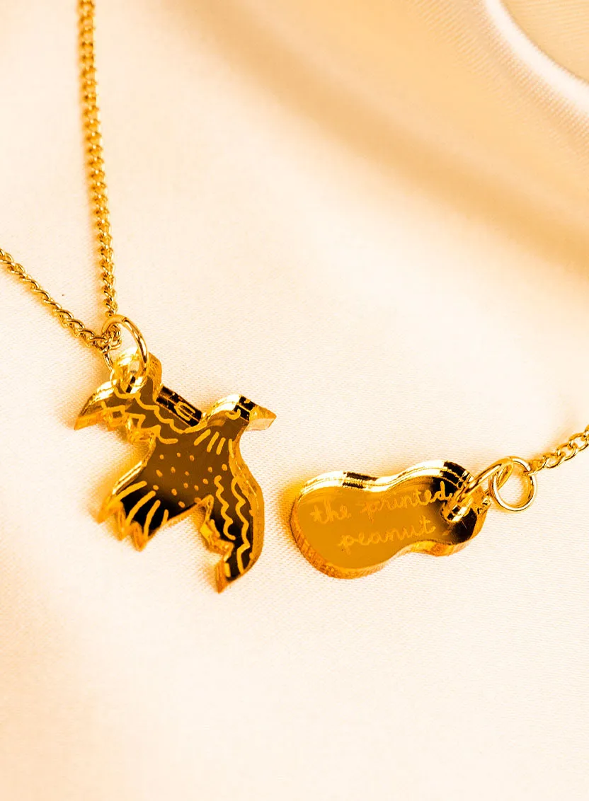 Golden Bird Pendant