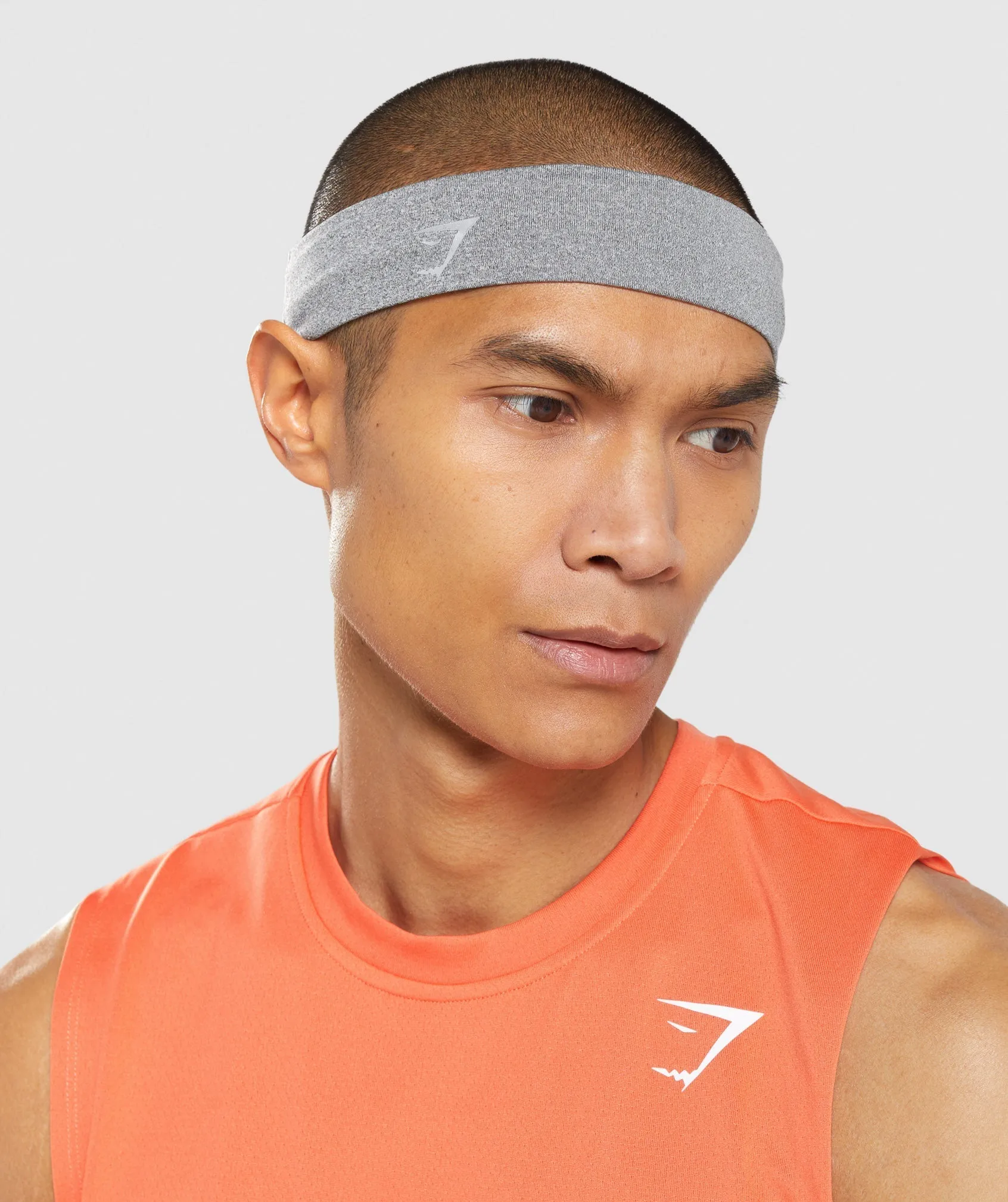 Gymshark New Era Headband - Light Grey Marl