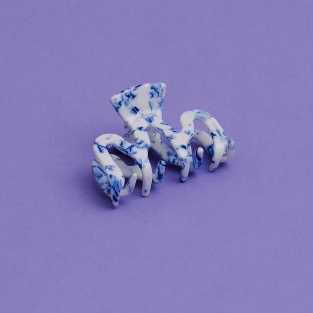 Hair Clip Medium - Delft Blue