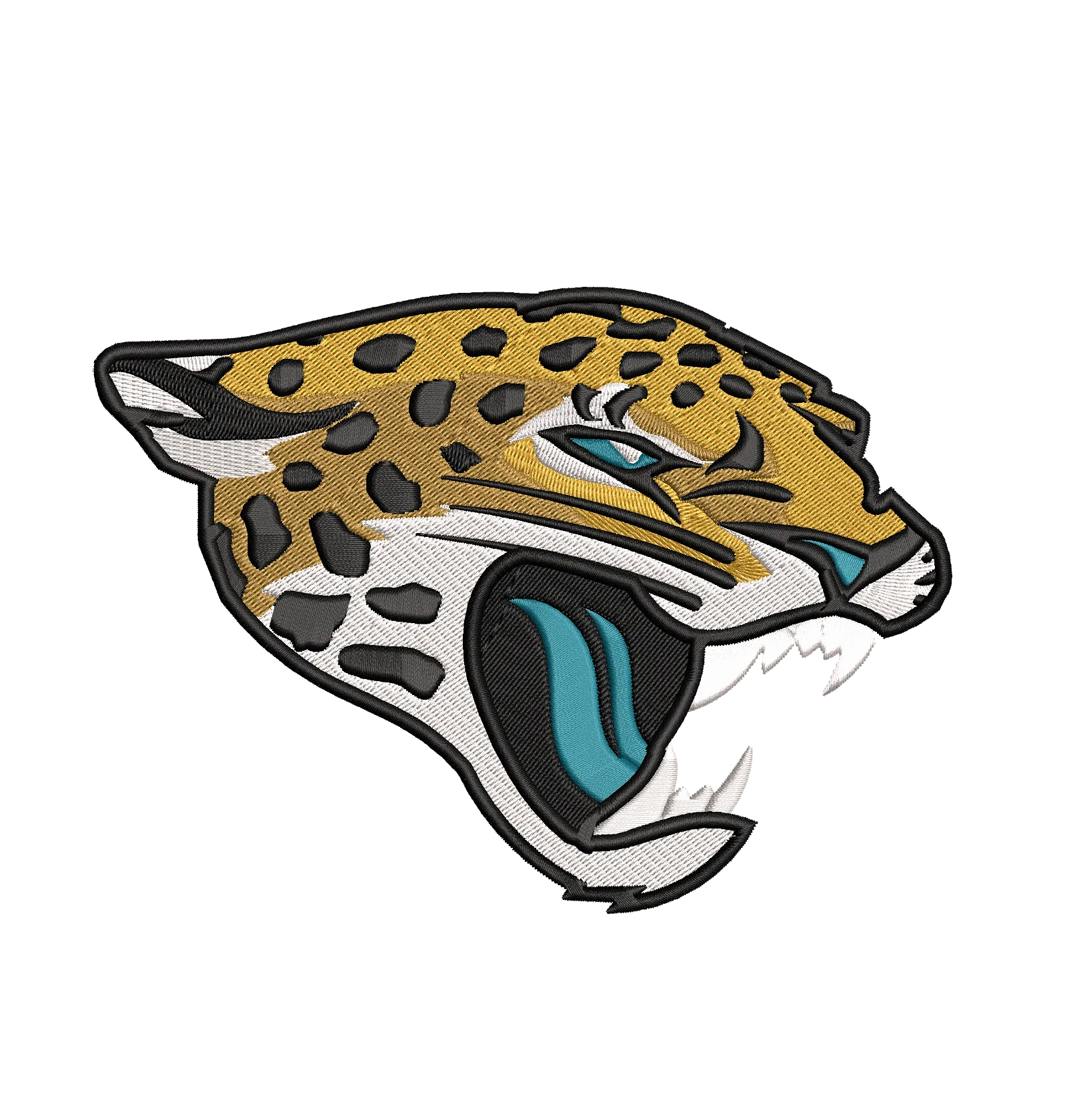 Jacksonville Jaguars - Pack of 6 Designs - 2 Sizes - Embroidery Design