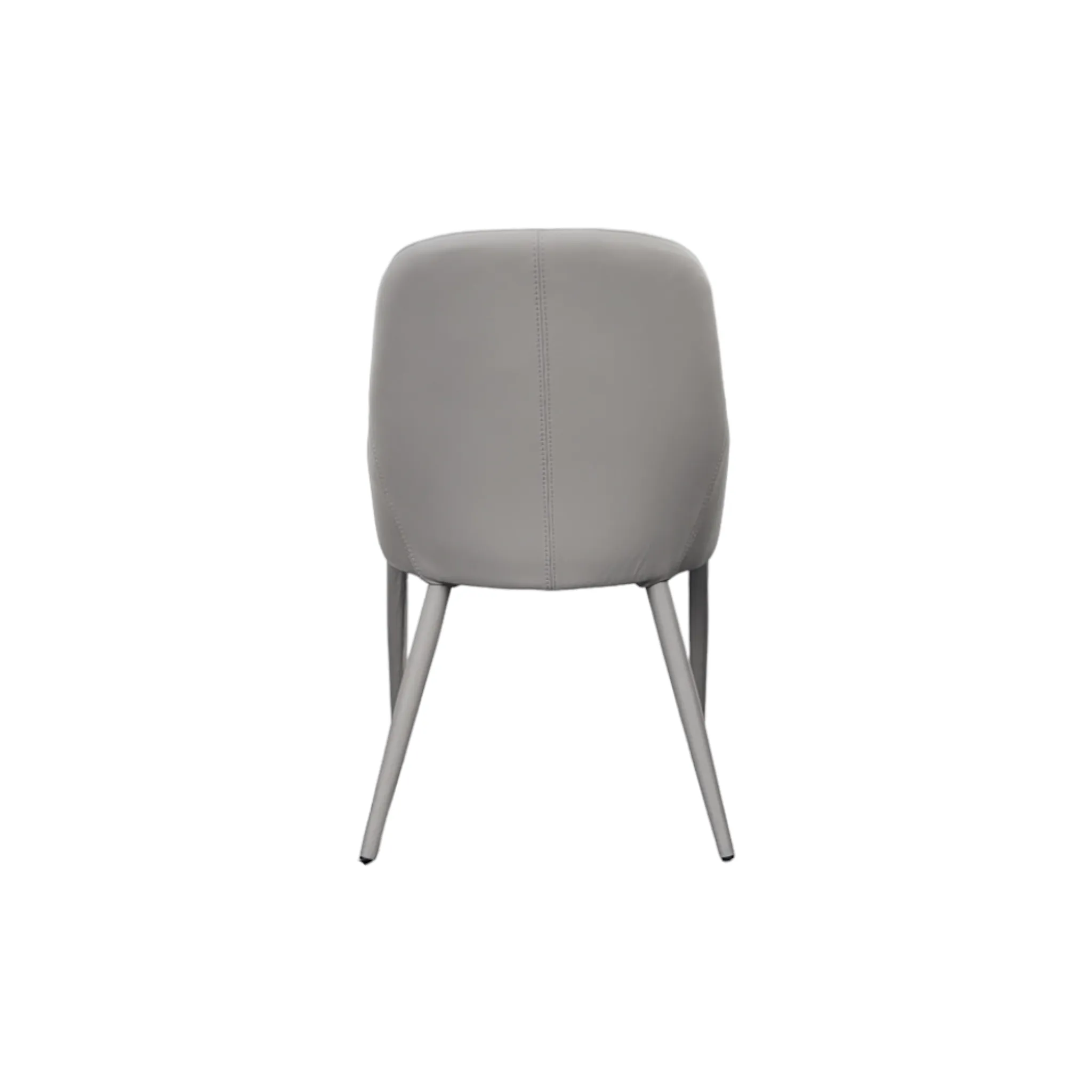 Kosta Light Grey Leather Dining Armchair