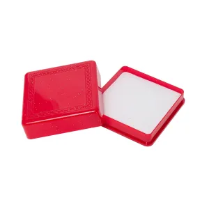 Lift off Lid Red Plastic Pendant Box XL