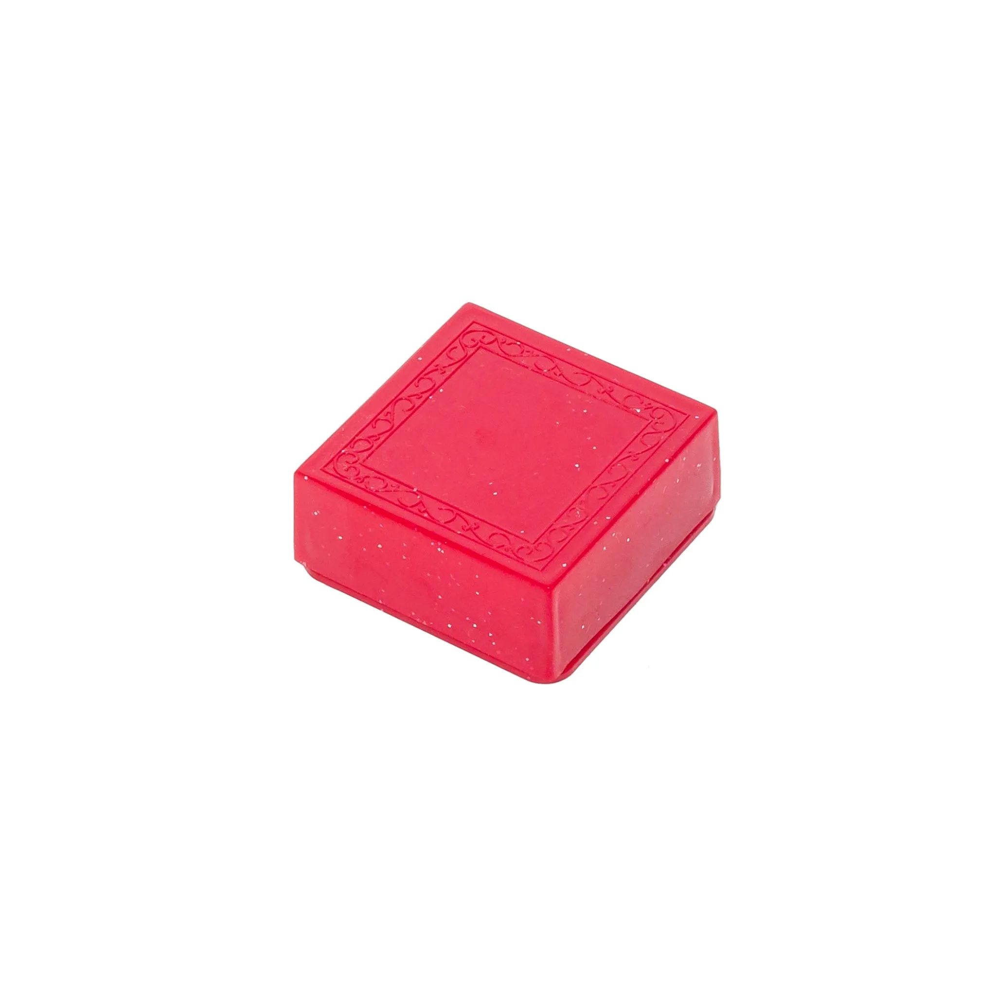 Lift off Lid Red Plastic Ring Box