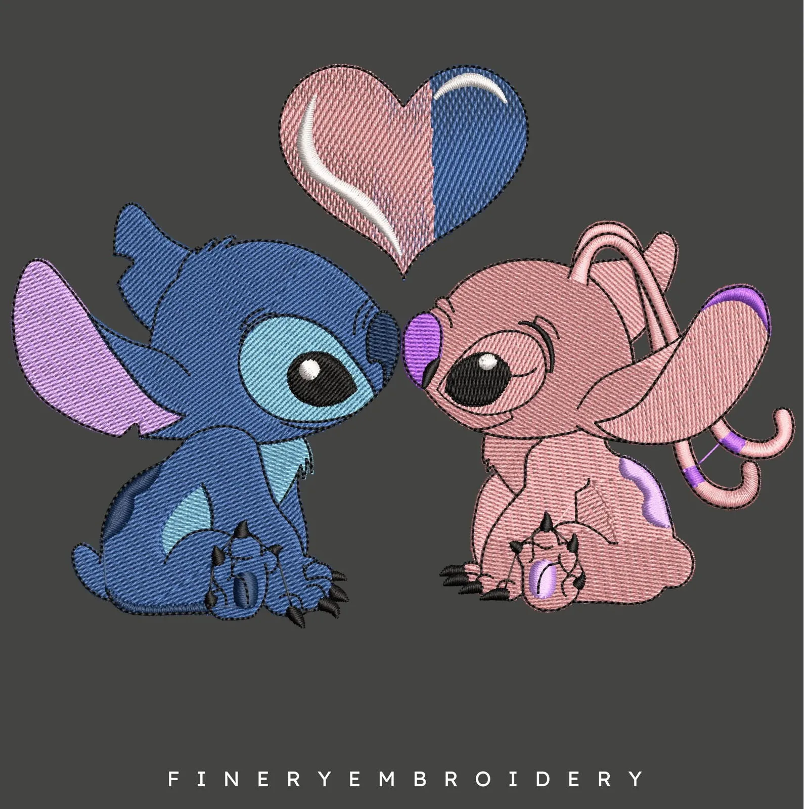 Lilo and Stitch Love Embroidery Design – FineryEmbroidery