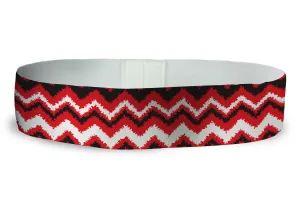 Loopty Loop Chevron Blurred Red Black